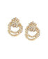 Women's Gold Twisted Metallic Drop Earrings