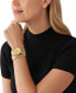 ფოტო #4 პროდუქტის Women's Runway Chronograph Gold-Tone Stainless Steel Double Wrap Bracelet Watch 34mm