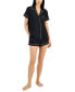 ფოტო #1 პროდუქტის Women's 2-Pc. Stretch Satin Notch Collar Pajamas Set, Created for Macy's