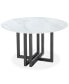 Фото #1 товара Emila 54" Round Sintered Stone Mix and Match Dining Table, Created for Macy's