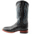 Фото #4 товара Ferrini Full Quill Ostrich Square Toe Cowboy Mens Black Casual Boots 10193-04