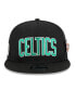 ფოტო #2 პროდუქტის Men's Black Boston Celtics Post-Up Pin Mesh 9FIFTY Snapback Hat