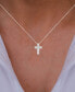 Cubic Zirconia Cross Necklace (1 1/2 ct. t.w.) in Sterling Silver