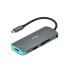 Фото #1 товара Док-станция I-Tec Metal USB-C Nano Dock 4K HDMI + Power Delivery 100 W - Wired - USB 3.2 Gen 1 (3.1 Gen 1) Type-C - 100 W - Silver - Turquoise - MicroSD (TransFlash) - SD - 3840 x 2160 pixels