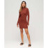 Фото #5 товара SUPERDRY Mock Neck Jersey Long Sleeve Short Dress