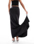 Фото #6 товара Weekday drape midaxi skirt in black