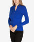 ფოტო #6 პროდუქტის Black Label Women's Mock Neck Ribbed Sweater