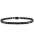 Браслет Esquire Men's Jewelry Black Spinel Tennis Серебристый, 8 1/2 inches - фото #1