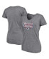 Women's Heathered Gray Colorado Avalanche 2022 Western Conference Champions Line Shift V-Neck T-shirt