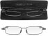 Фото #2 товара Flat-Fold Reading Glasses +1.0 Full Speed Folding Metal Glasses with a Slim Black Protective Case, Easy to Carry Read Optics
