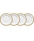 Фото #1 товара Charlotta Gold Set of 4 Bread Butter Plates, Service For 4