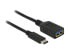 Delock 0.15m USB 3.1 - 0.15 m - USB C - USB A - USB 3.2 Gen 2 (3.1 Gen 2) - Male/Female - Black