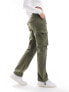 Фото #1 товара Pimkie straight leg cargo trousers in khaki