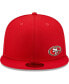 ფოტო #1 პროდუქტის Men's Scarlet San Francisco 49ers Flawless 59FIFTY Fitted Hat