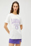 Kadın Kırık Beyaz T-Shirt 3SAL10094IK
