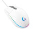Фото #1 товара Logitech G G203 LIGHTSYNC Gaming Mouse - USB Type-A - 8000 DPI - 1 ms - White