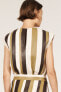 Фото #2 товара Striped leather top - limited edition