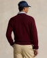 ფოტო #2 პროდუქტის Men's Big Fit Cotton Letterman Sweater