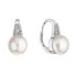 Фото #1 товара Silver earrings with a river pearl 21070.1