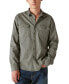 Фото #1 товара Men's Corduroy-Collar Long Sleeve Button-Front Utility Shirt