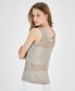 Фото #4 товара Women's Sleeveless Open-Stitch Sweater, XS-4X, Created for Macy's