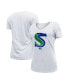 Фото #1 товара Women's White Seattle Seahawks City Originals V-Neck T-shirt