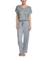 ფოტო #9 პროდუქტის Women's Relaxed Butter-Knit Short Sleeve Pajama Set