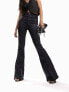 Фото #4 товара ASOS DESIGN power stretch 'enhancer' flared jeans in black