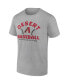 ფოტო #3 პროდუქტის Men's Heathered Gray Arizona Diamondbacks Iconic Go for Two T-shirt