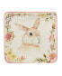 Фото #4 товара Easter Garden 6" Assorted Square Canape Plates, Set of 4