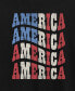 ფოტო #3 პროდუქტის Trendy Plus Size America Graphic T-shirt
