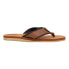 Фото #1 товара London Fog Tyrone Flip Flops Mens Brown Casual Sandals CL30379M-T