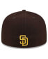 Men's Brown San Diego Padres Game Day Overlap 59FIFTY Fitted Hat