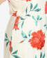 ფოტო #5 პროდუქტის Plus Size Floral Strap Maxi Dress