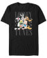 Фото #1 товара Men's Looney Tunes Nineties Groupshot Short Sleeve T-shirt