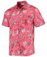 Фото #2 товара Men's Scarlet Ohio State Buckeyes Vintage-Like Floral Button-Up Shirt