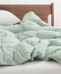 Lightweight White Goose Down Feather Fiber Comforter, California King Зеленый, CALIFORNIA KING - фото #12