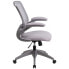 Фото #1 товара Mid-Back Gray Mesh Swivel Task Chair With Gray Frame And Flip-Up Arms