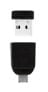 Фото #7 товара Verbatim Nano - USB 2.0 Drive Drive con Adattatore Micro USB da 16 GB - Black - 16 GB - USB Type-A - 2.0 - Capless - 3 g - Black