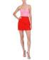 Women's Colorblock Strapless Bodycon Mini Dress