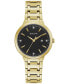 ფოტო #1 პროდუქტის Women's Diamond Accent Gold-Tone Stainless Steel Bracelet Watch 33mm