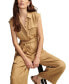 Women's Modern Utility Linen Jumpsuit