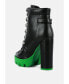 Фото #2 товара Women's larch cushion collared biker boots