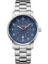 Фото #1 товара Мужские наручные часы с серебряным браслетом Wenger 01.1641.118 Avenue men 42mm 10ATM