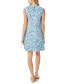 Фото #2 товара Petite Linen-Blend Paisley-Print Swing Dress