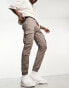 Фото #1 товара Jack & Jones Intelligence cuffed cargo trouser in brown