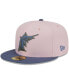 Men's Pink, Blue Florida Marlins Cooperstown Collection Olive Undervisor 59FIFTY Fitted Hat