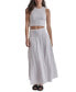 ფოტო #4 პროდუქტის Women's Cropped Smocked Cotton Tank Top