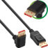Фото #2 товара InLine DisplayPort 1.4 cable - 8K4K - downward angled - black/gold - 2m