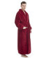 Men's Shawl Collar Full Ankle Length Fleece Bathrobe